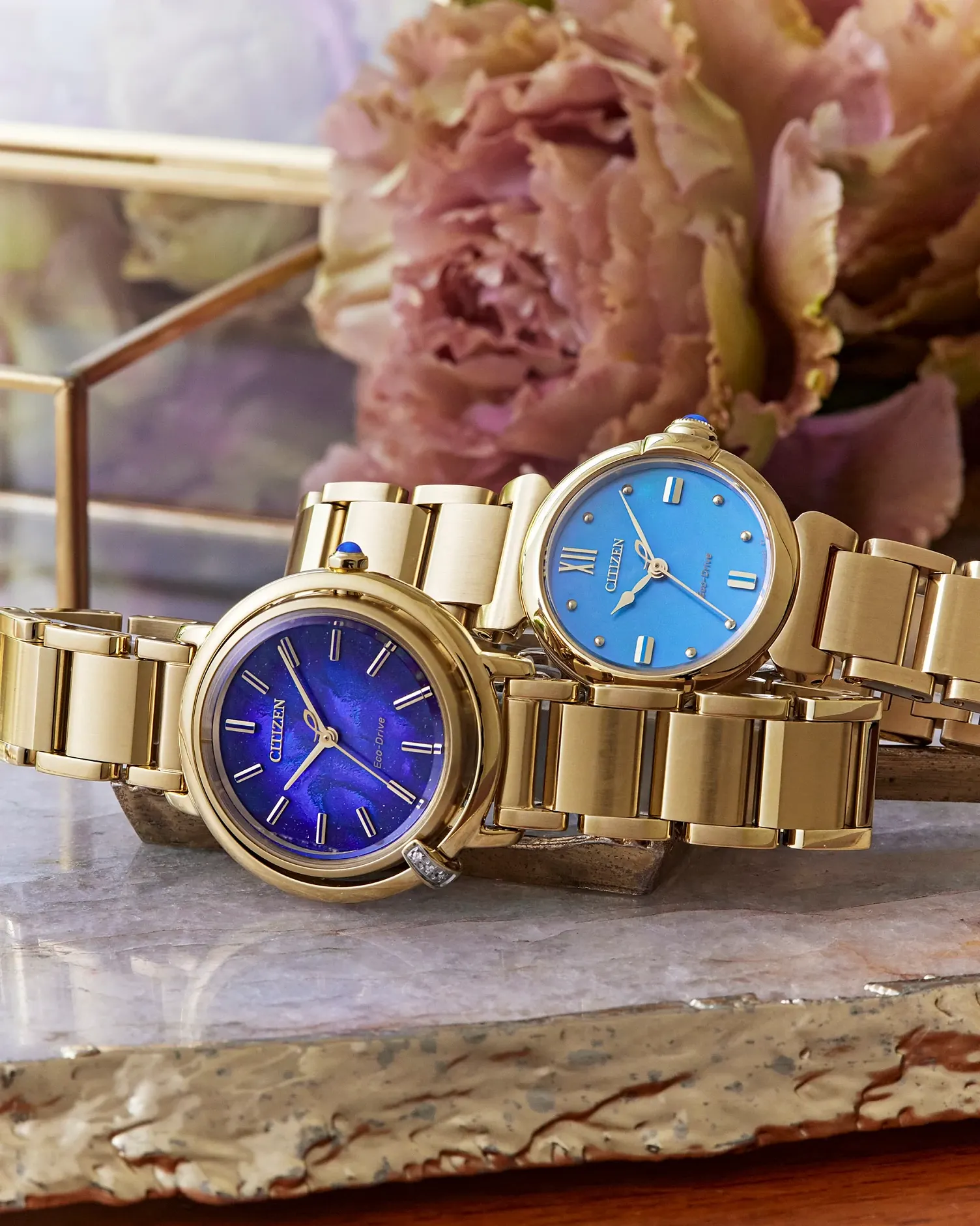 Citizen L Arcly Blue Dial Stainless Steel Bracelet EM1099-57L